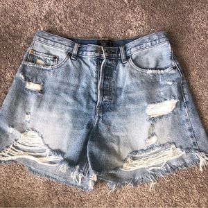 Abercrombie and Fitch high rise shorts